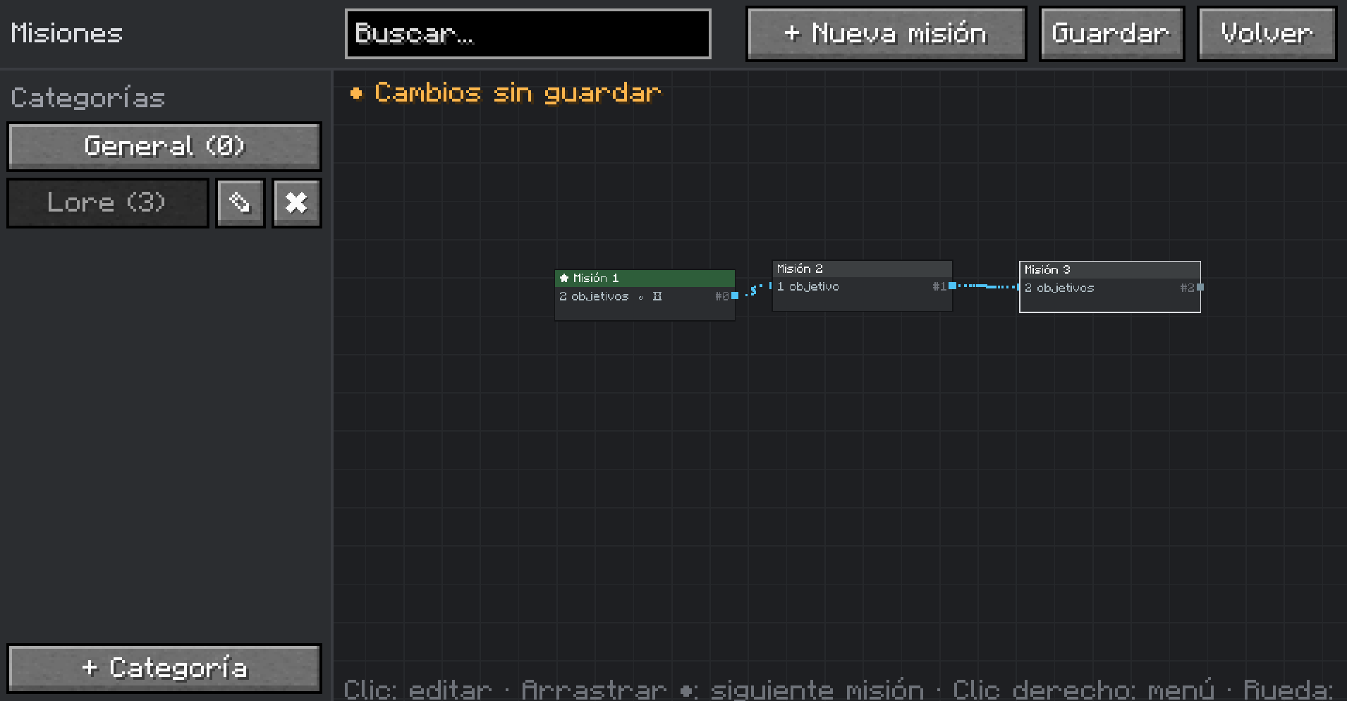 Sistema de creacion de Misiones