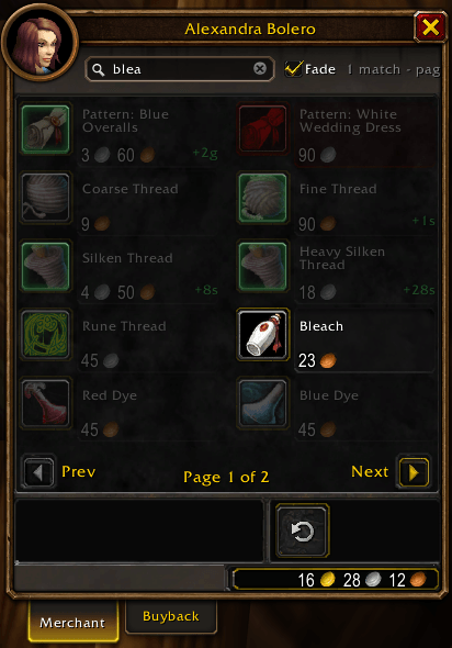 Fade Search
