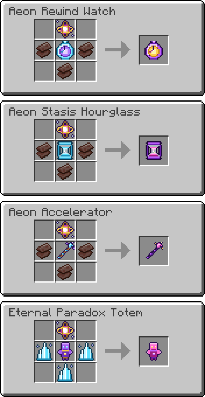 Aeon recipes