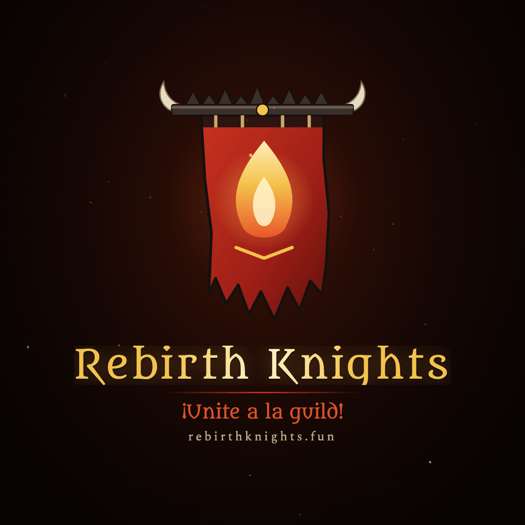 Thumbnail The Rebirth Knights war banner: the guild's logo and the addon's icon.
