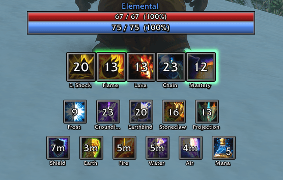Shaman HUD in the Smooth look