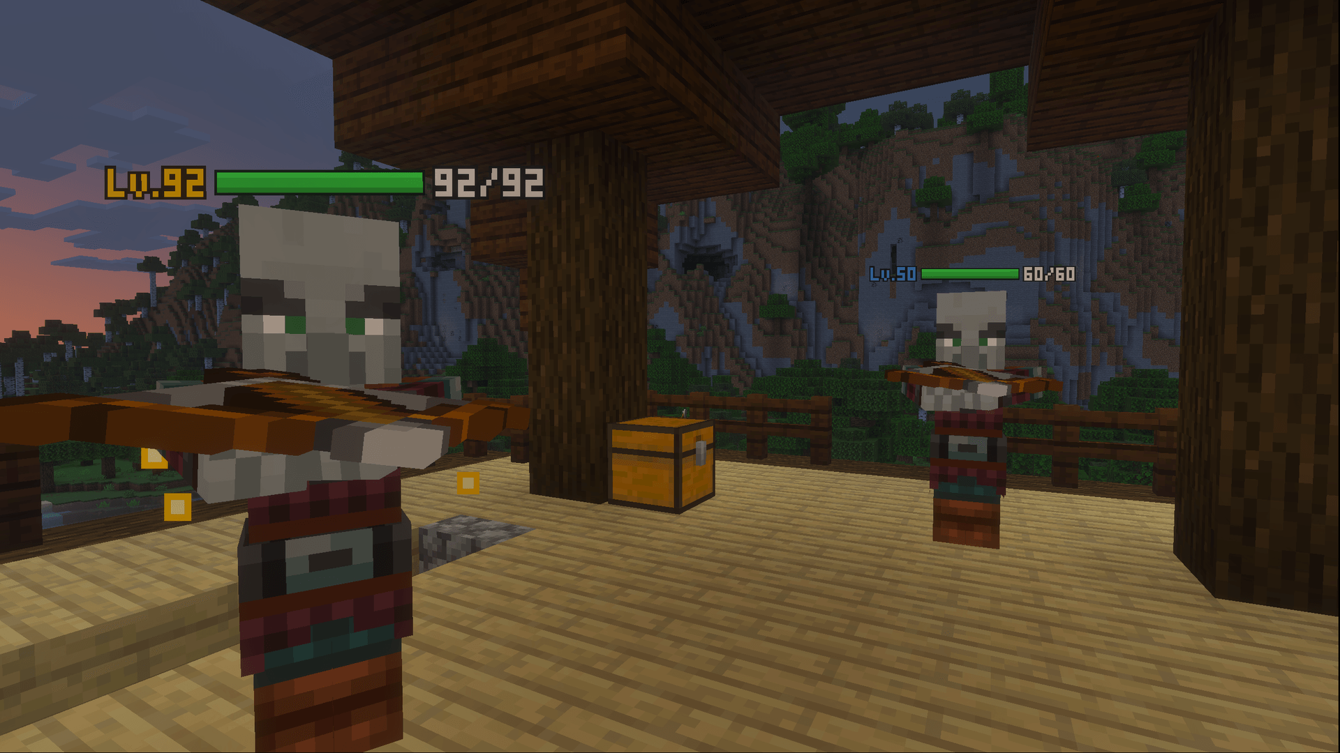 Every hostile mob gets a level, including raid mobs.