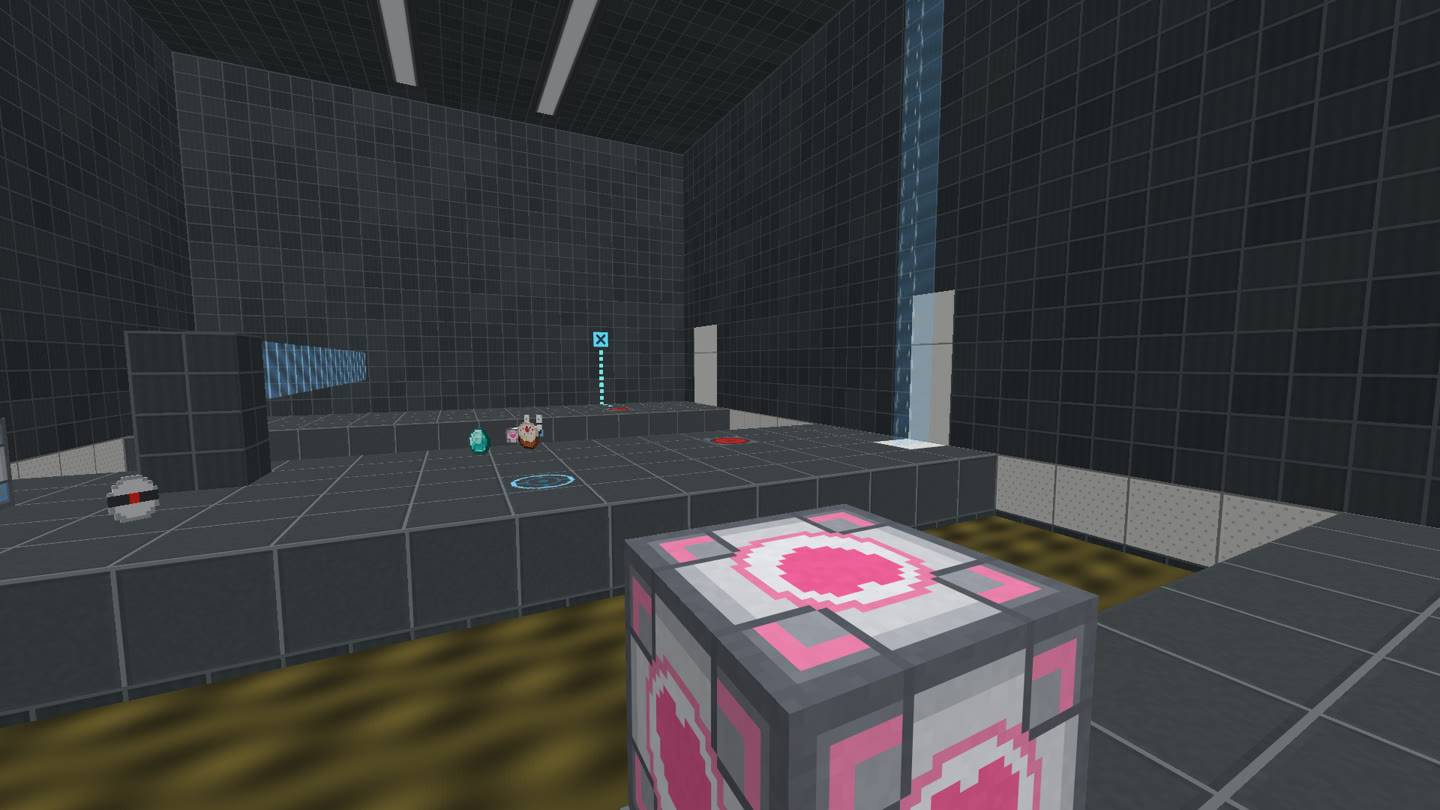 Thumbnail Cubes stay held in front of the gun as you walk and aim.