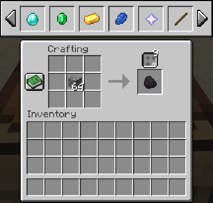 A long list with scroll arrows