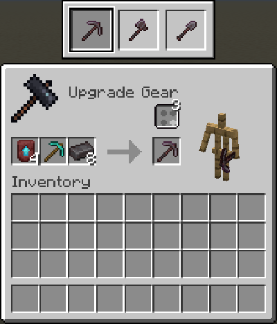 Choosing between three smithing results