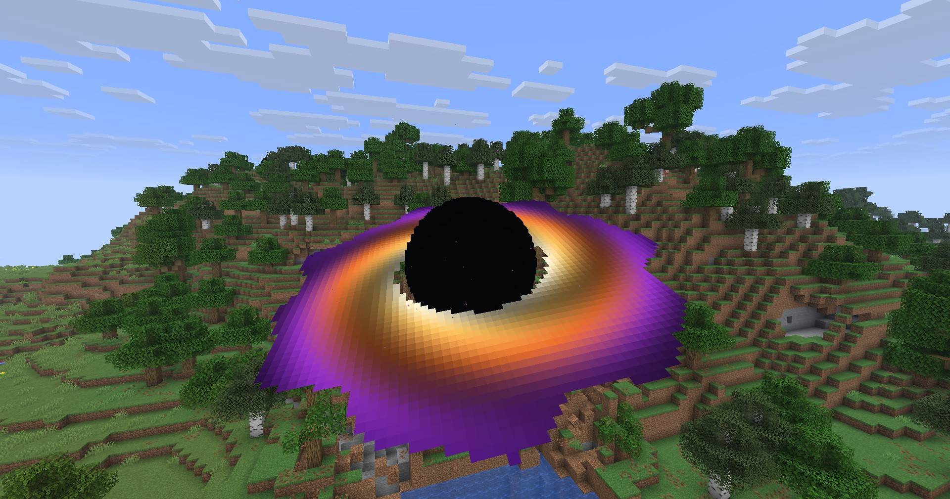 The glowing accretion disk