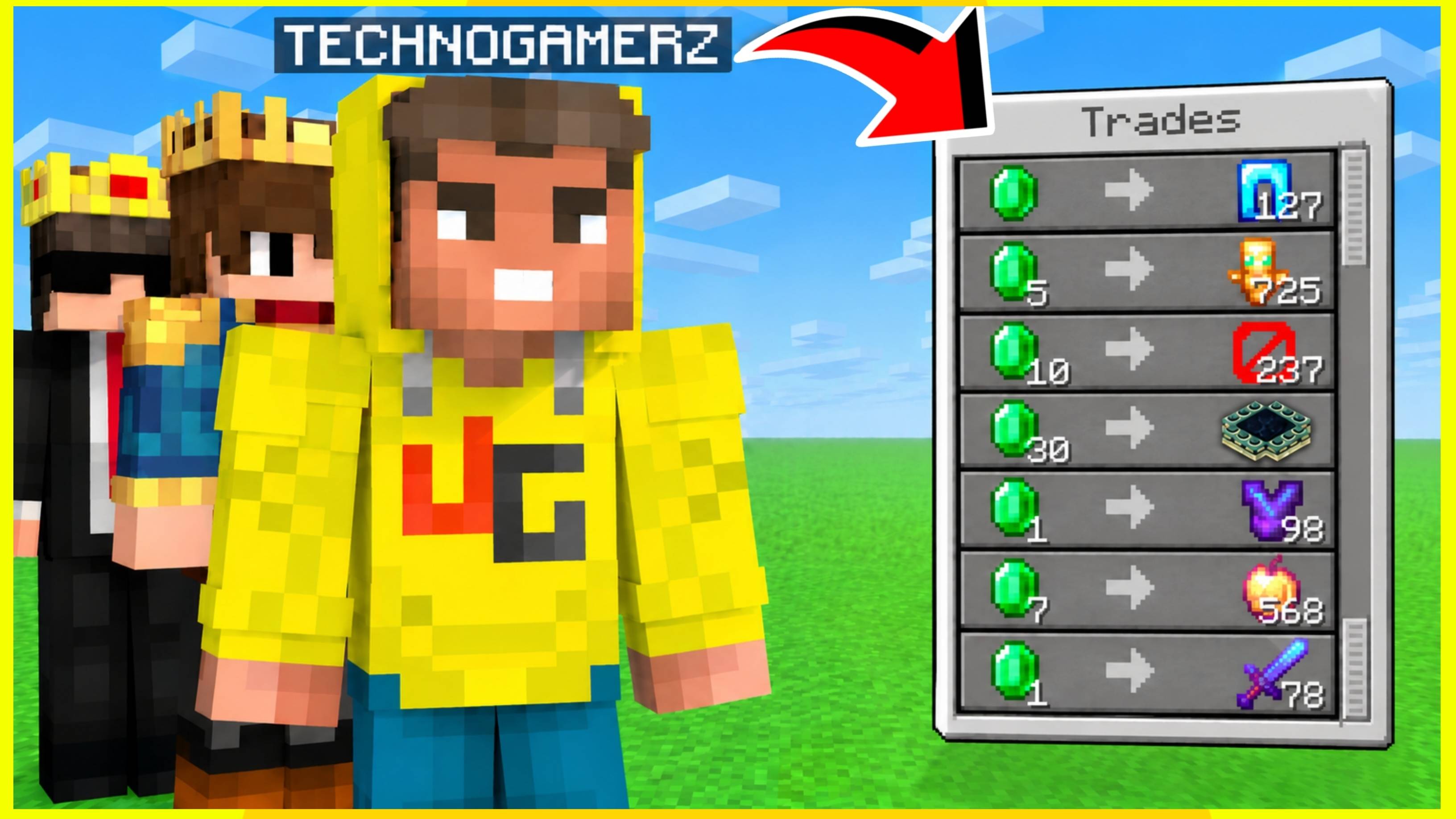 Youtubers Trade OP Items![Achievement Friendly] | Minecraft PE Addons