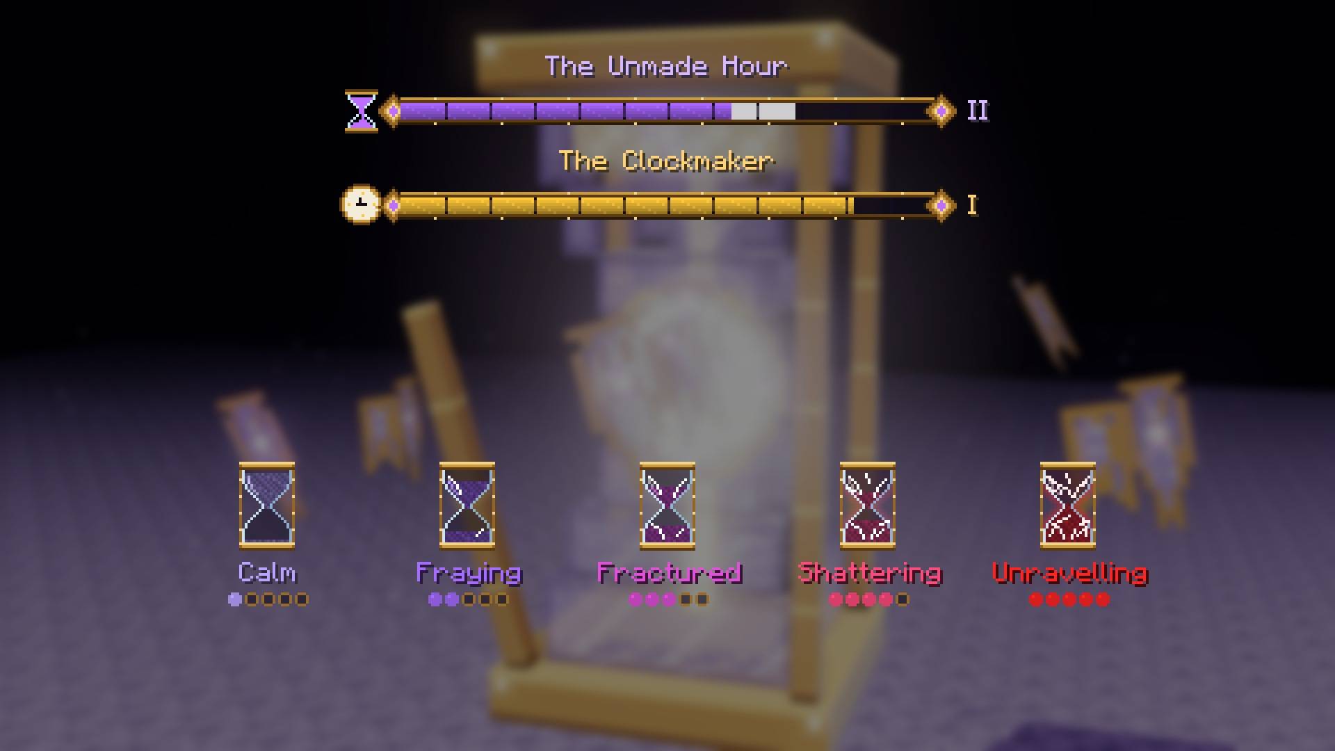 Both boss bars and every curse level