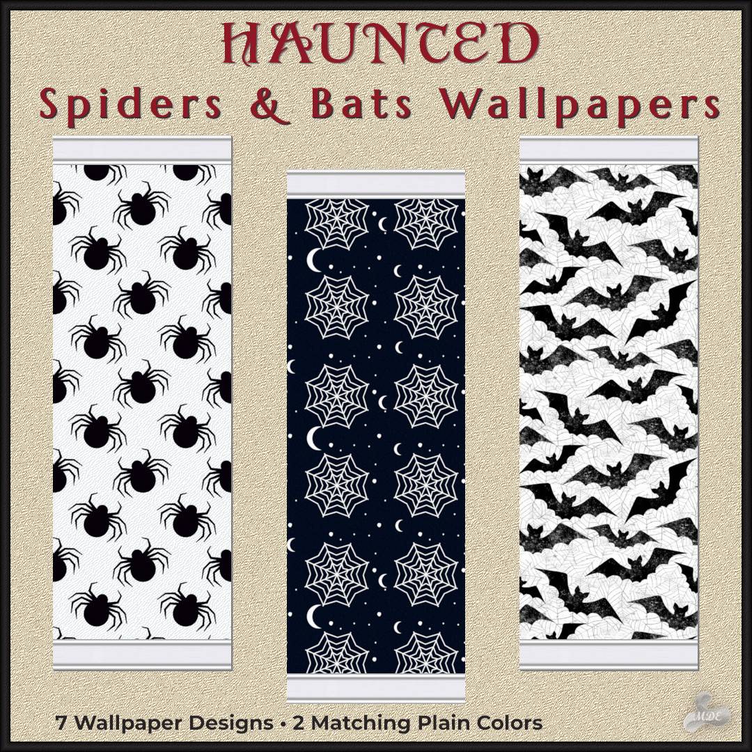 Haunted Series - Spiders & Bats Wallpapers