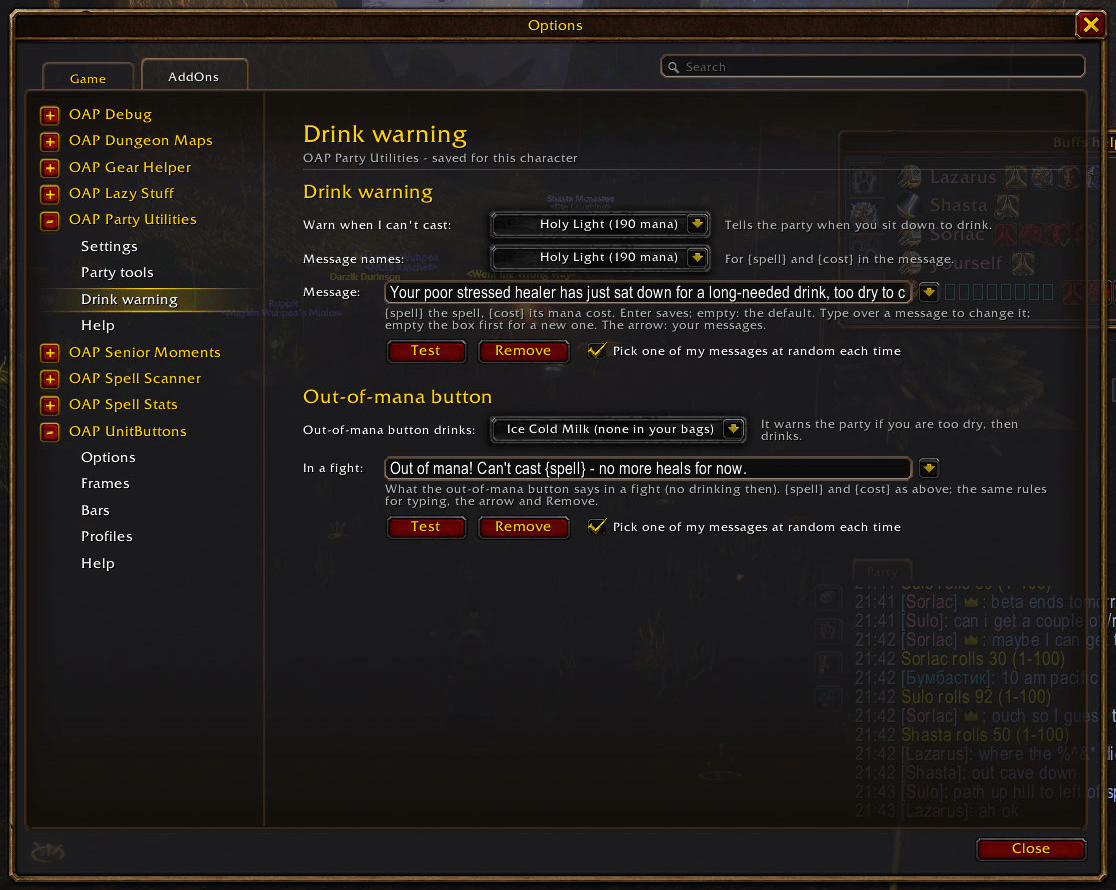 The drink warning page