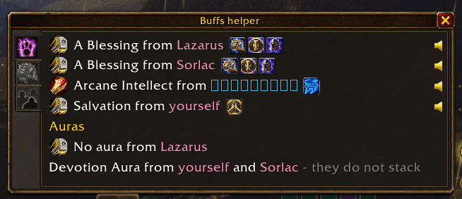The Buffs helper