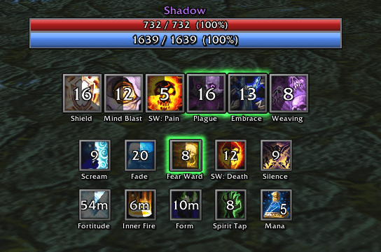 Priest HUD in the Smooth look