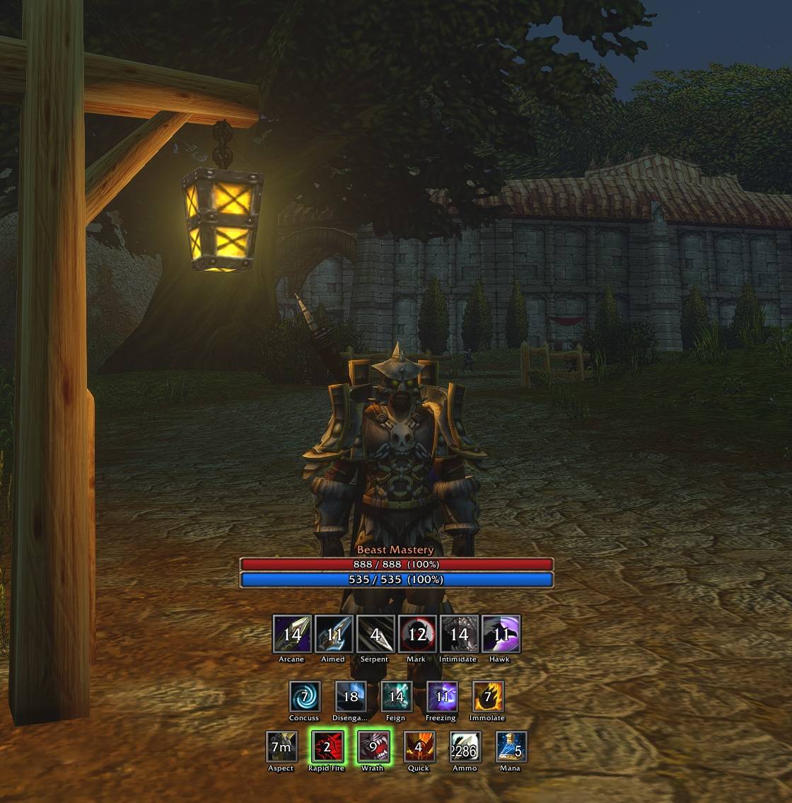 Class HUD for a Beast Mastery hunter