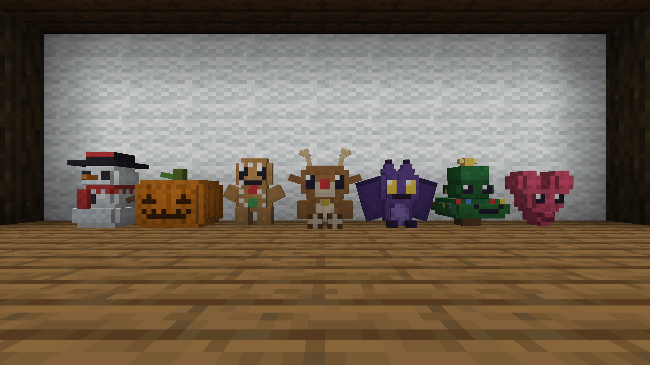 Seasonal plushies, captured in game