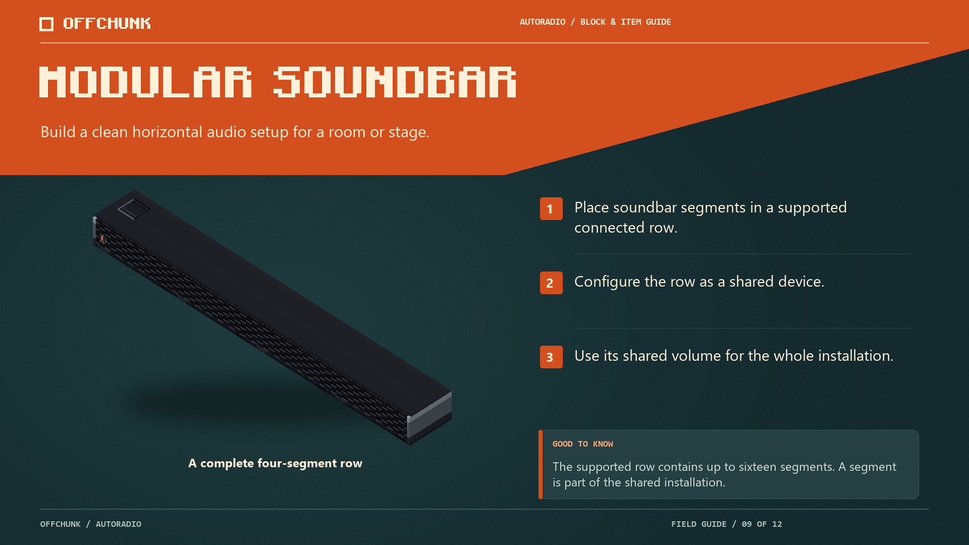 Thumbnail Build a clean horizontal audio setup for a room or stage.