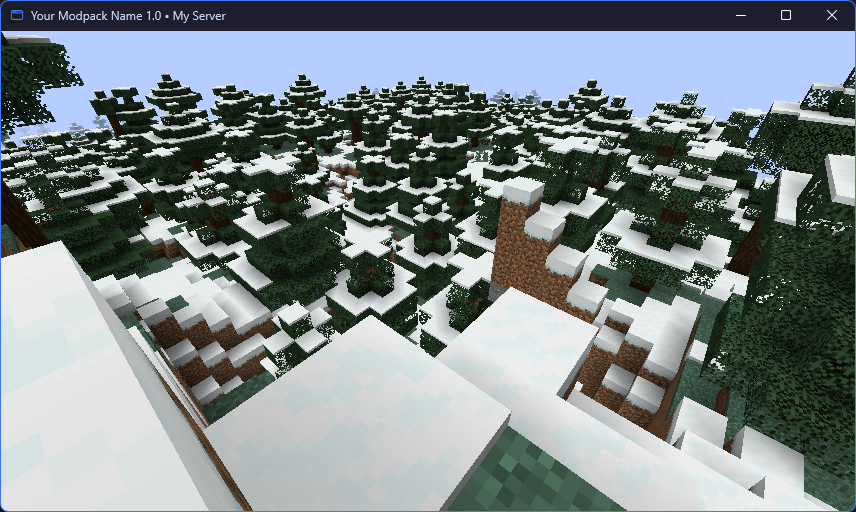 Thumbnail A separate title for multiplayer, here with {server}. The server address stays hidden unless you turn it on.