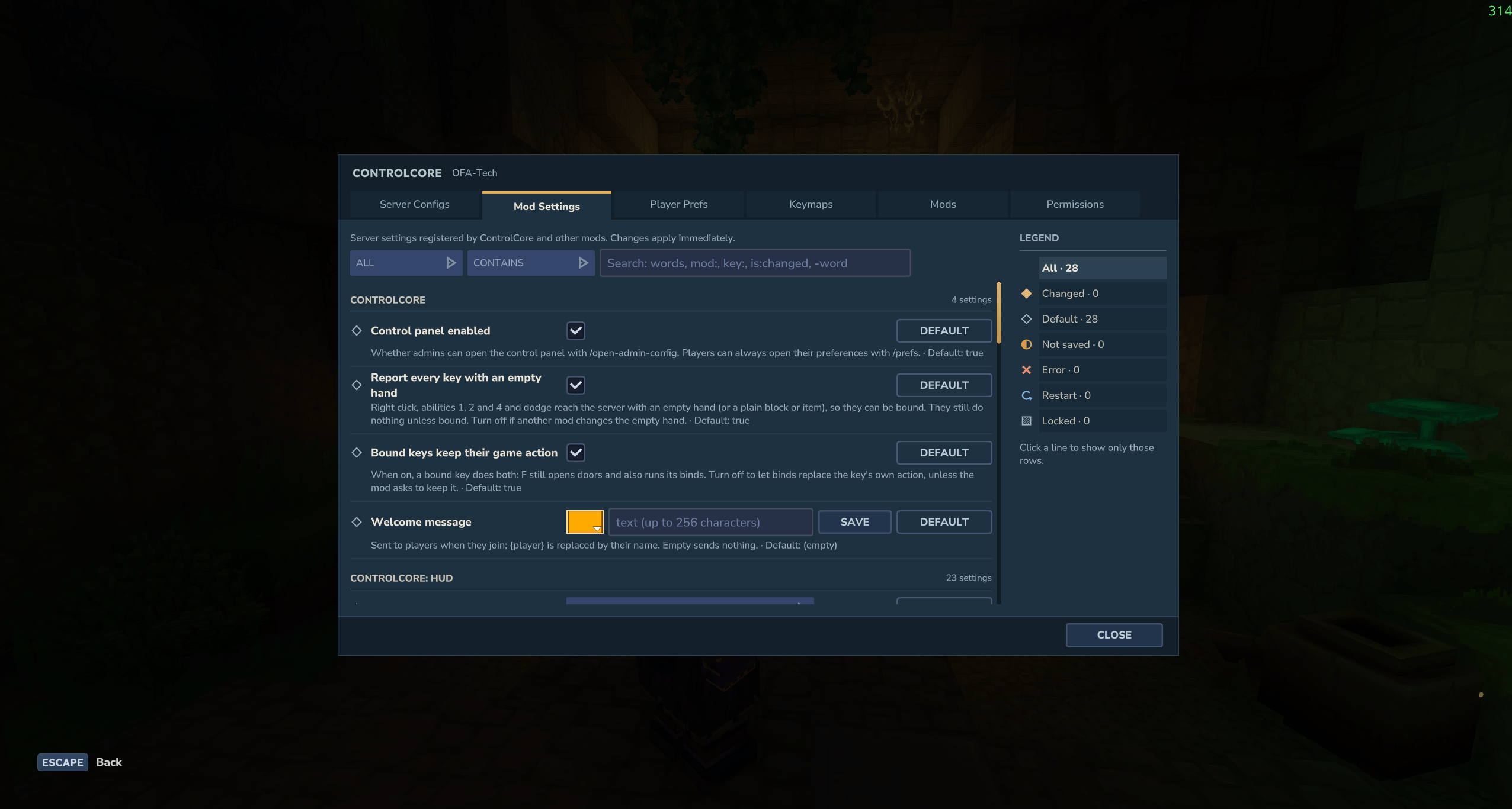 Mod Settings