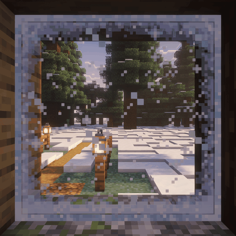 Breath on the glass