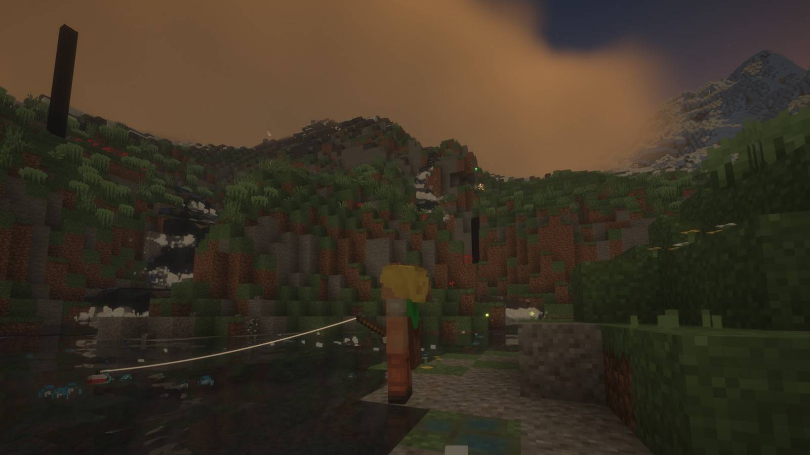 Walking home at dusk