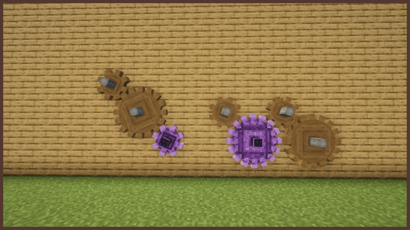 Overview both cogwheels