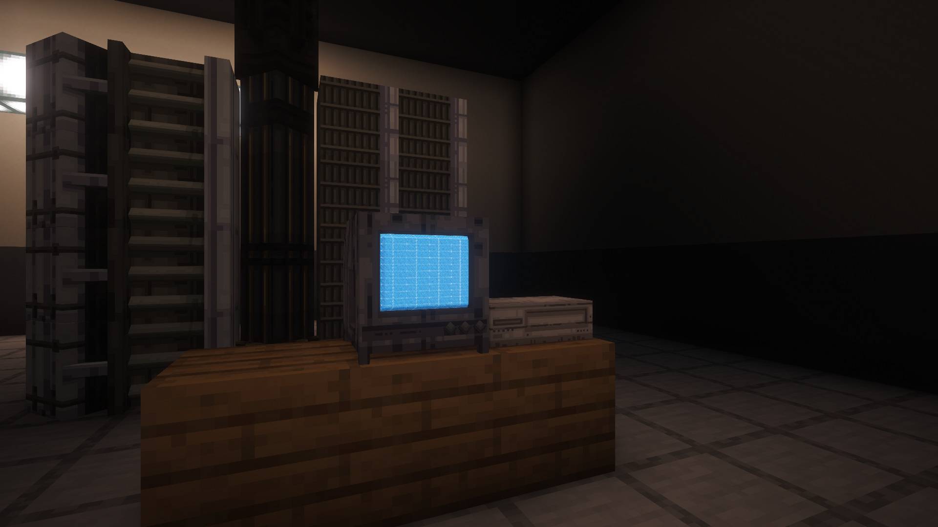 Thumbnail A CRT television showing static beside a VHS player. Captured in-game with optional Complementary Reimagined shaders.