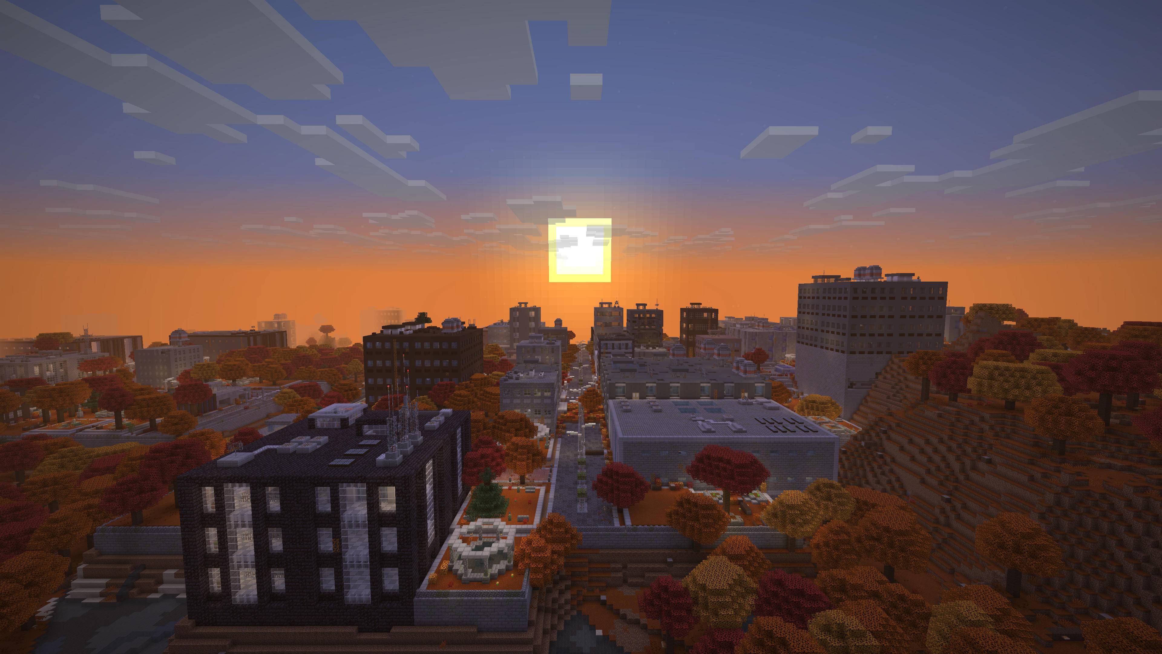 Generated with the "default" profile from the Lost Cities mod in a single biome world.