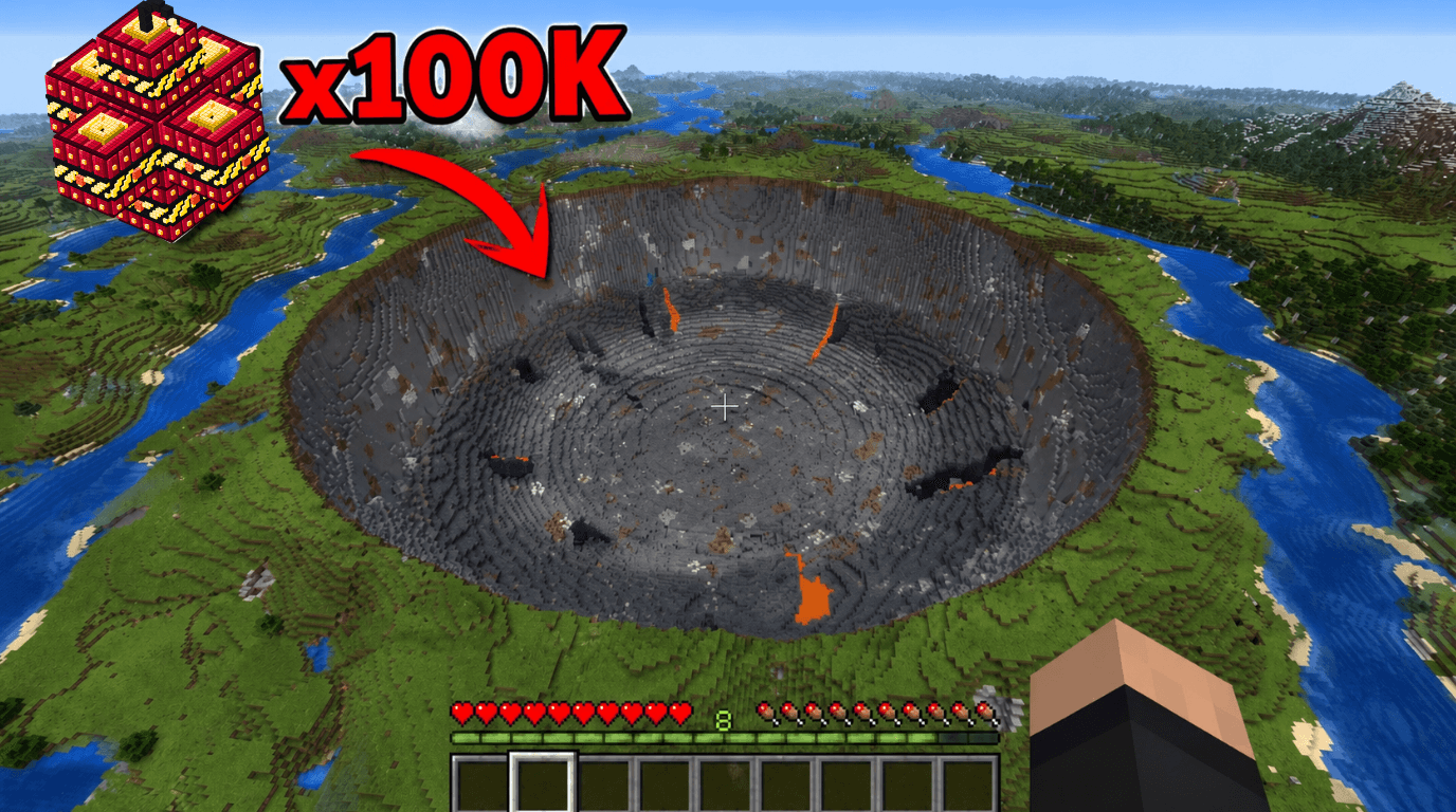 Visible Minecraft +100k TNT - Minecraft Bedrock Addons - CurseForge