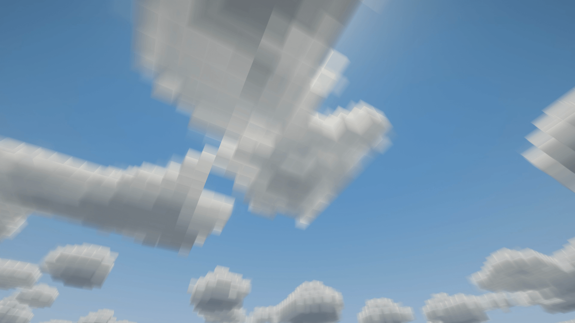 Thumbnail Cloud underside and cubic edges. Cloudscape 0.5.7-rc.1; Complementary Reimagined r5.9.3; DH 3.3.4. Actual game capture, high filming settings. Lighting/water: Complementary. Not an FPS benchmark.