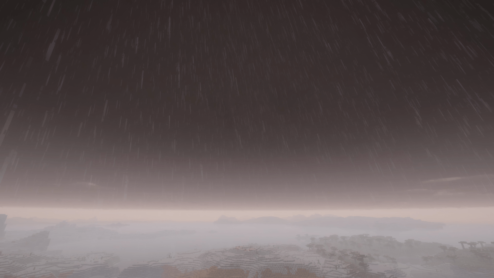 Thumbnail Dense clouds in the weather cycle. Cloudscape 0.5.7-rc.1; Complementary Reimagined r5.9.3; DH 3.3.4. Actual game capture, high filming settings. Lighting/water: Complementary. Not an FPS benchmark.