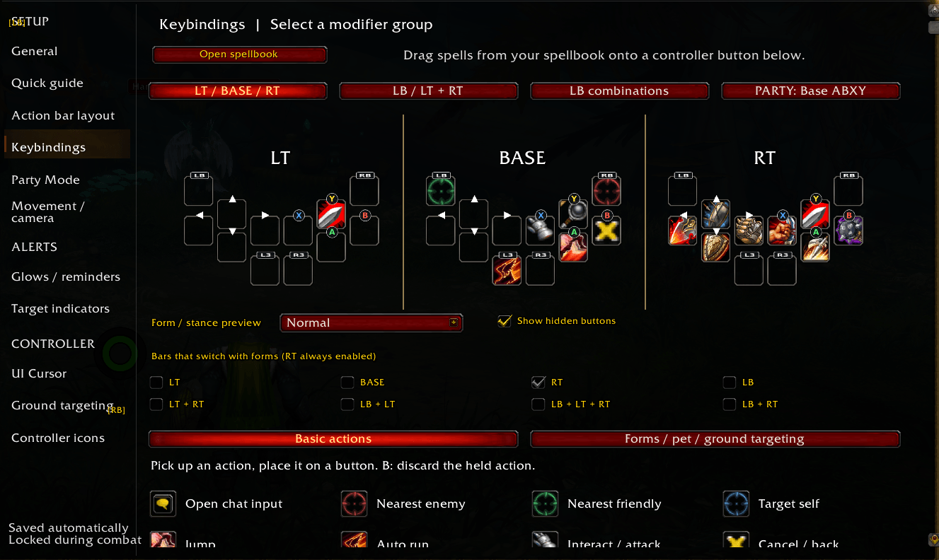 Easy and Direct keybinding page