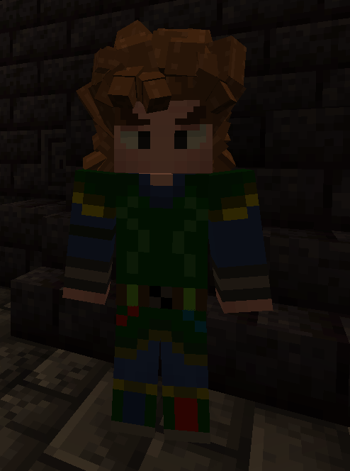 Tablos, the new NPC added by the addon. He sells skills and waits inside the Ancient Altar.