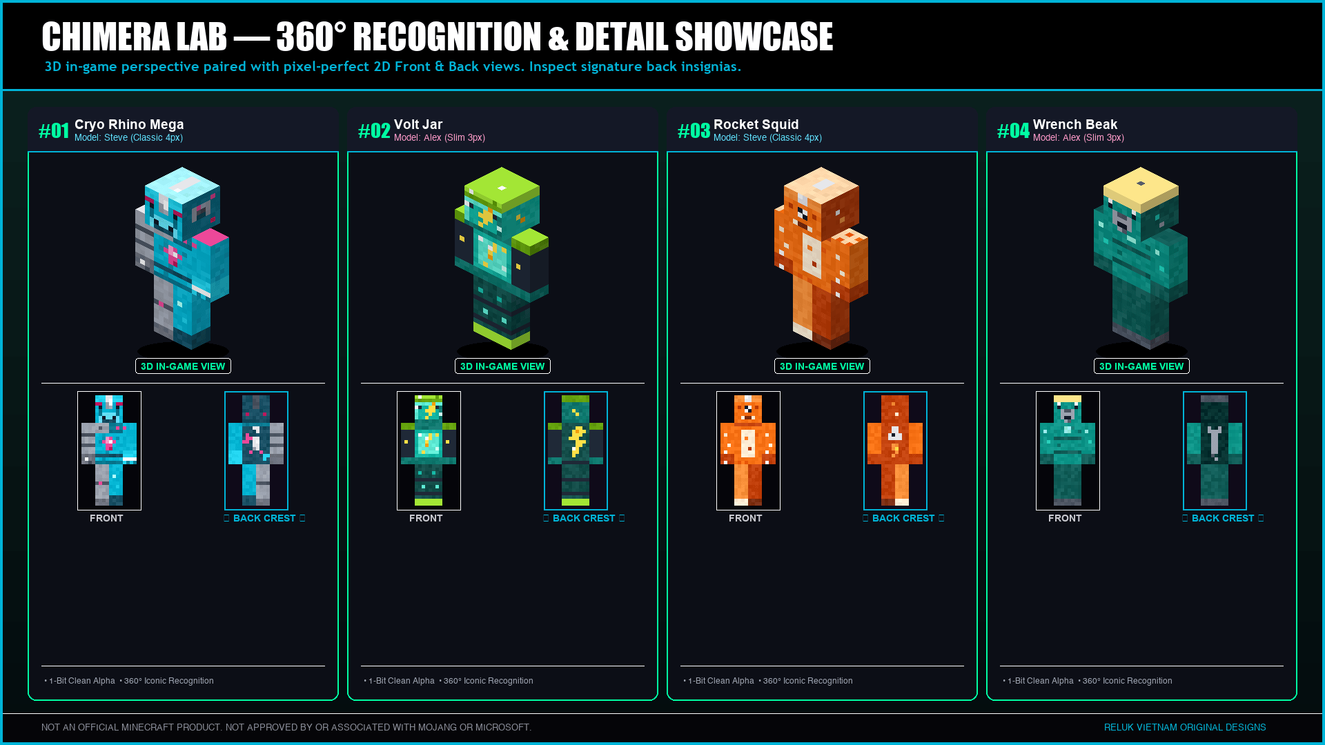 Chimera Lab — Merge Monsters (12 Skins) [Free] - Minecraft Bedrock ...