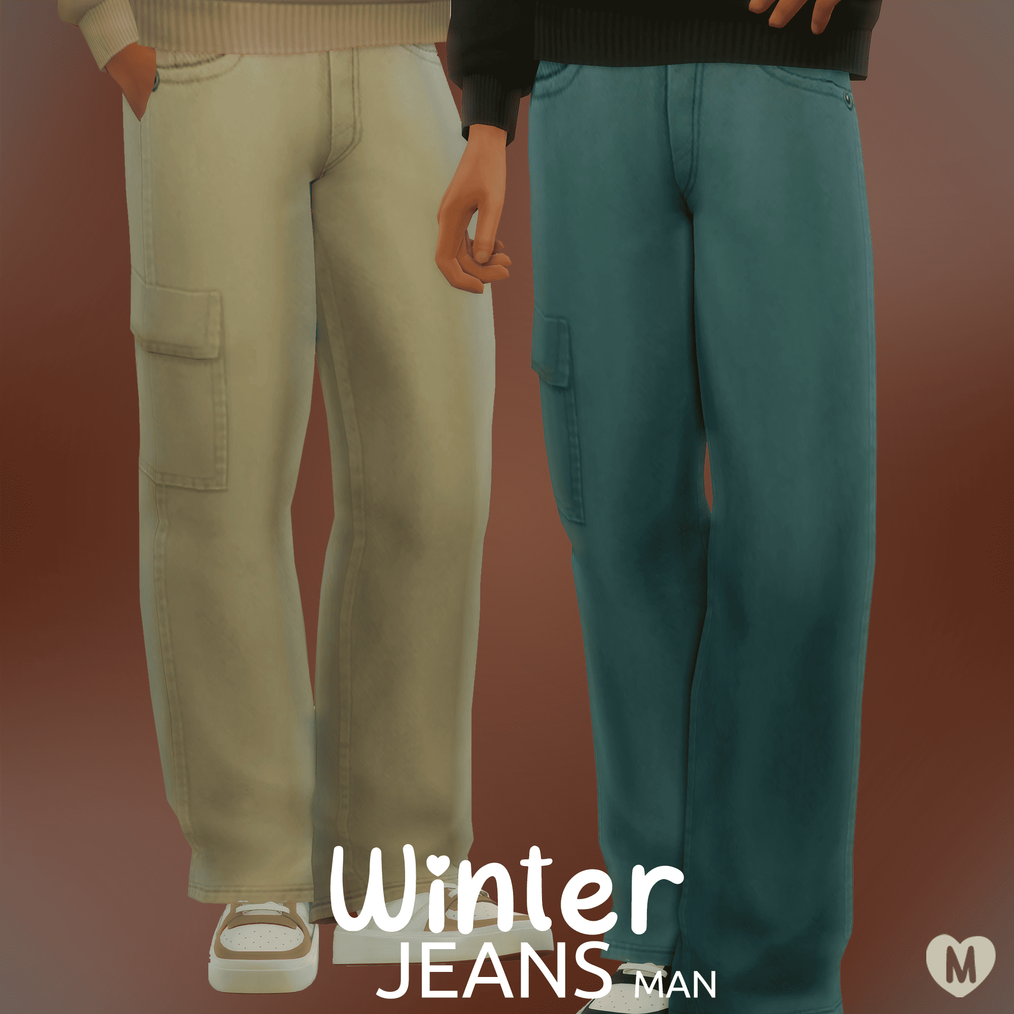 Minimalist-CC Winter Jeans | Maxis Match Male Clothing | Swatches - The ...