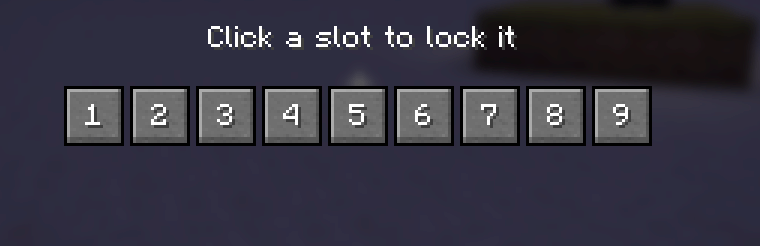 Hotbar Lock Mod (HLM) - Minecraft Mods - CurseForge
