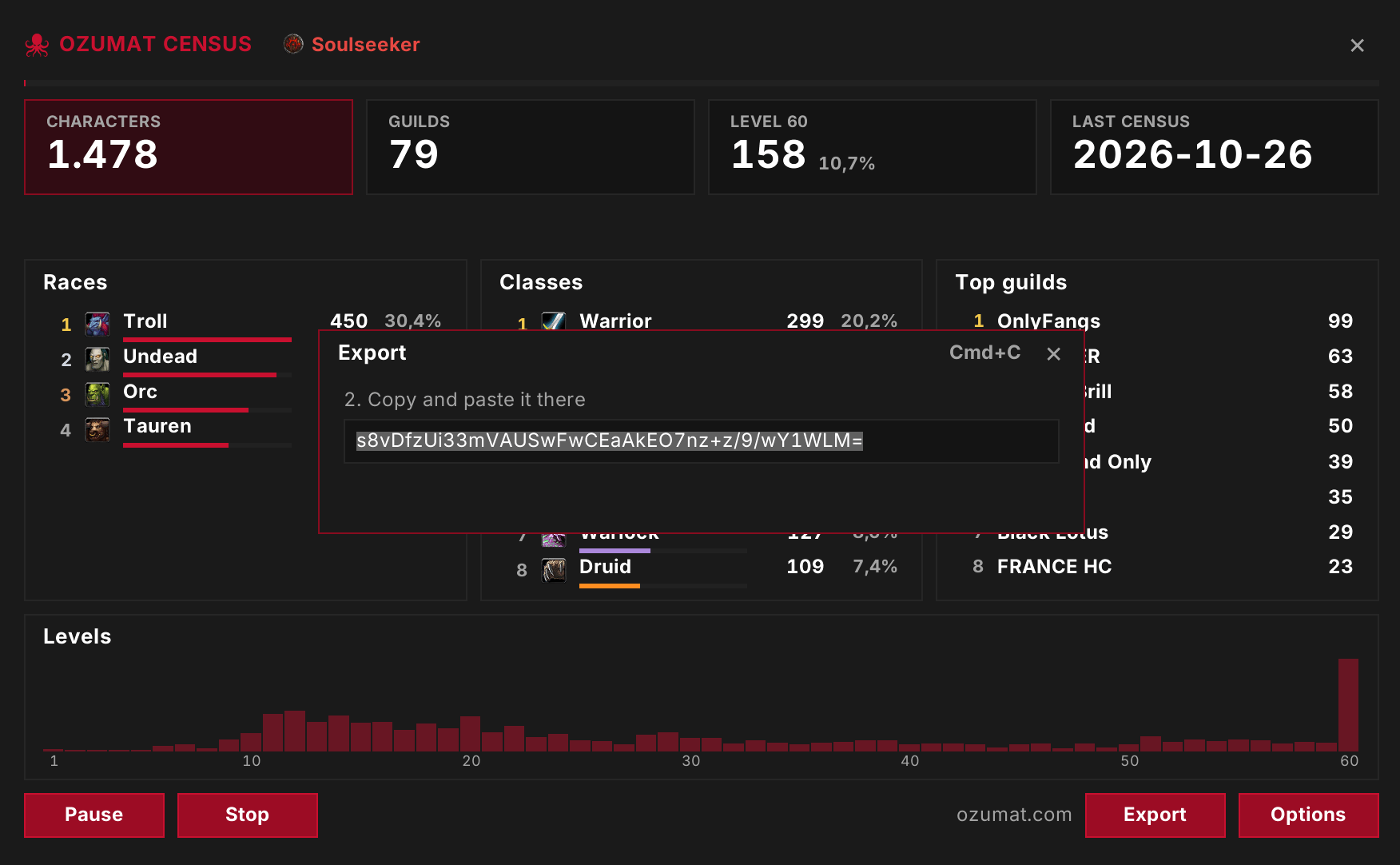 Thumbnail Shows export second step