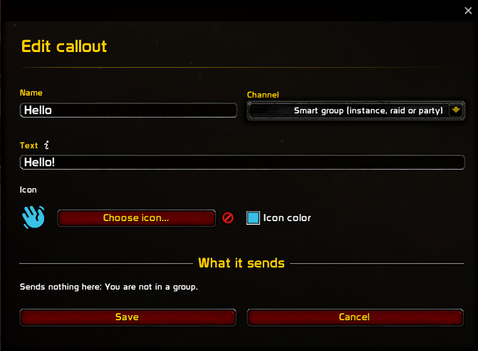 Callout editor