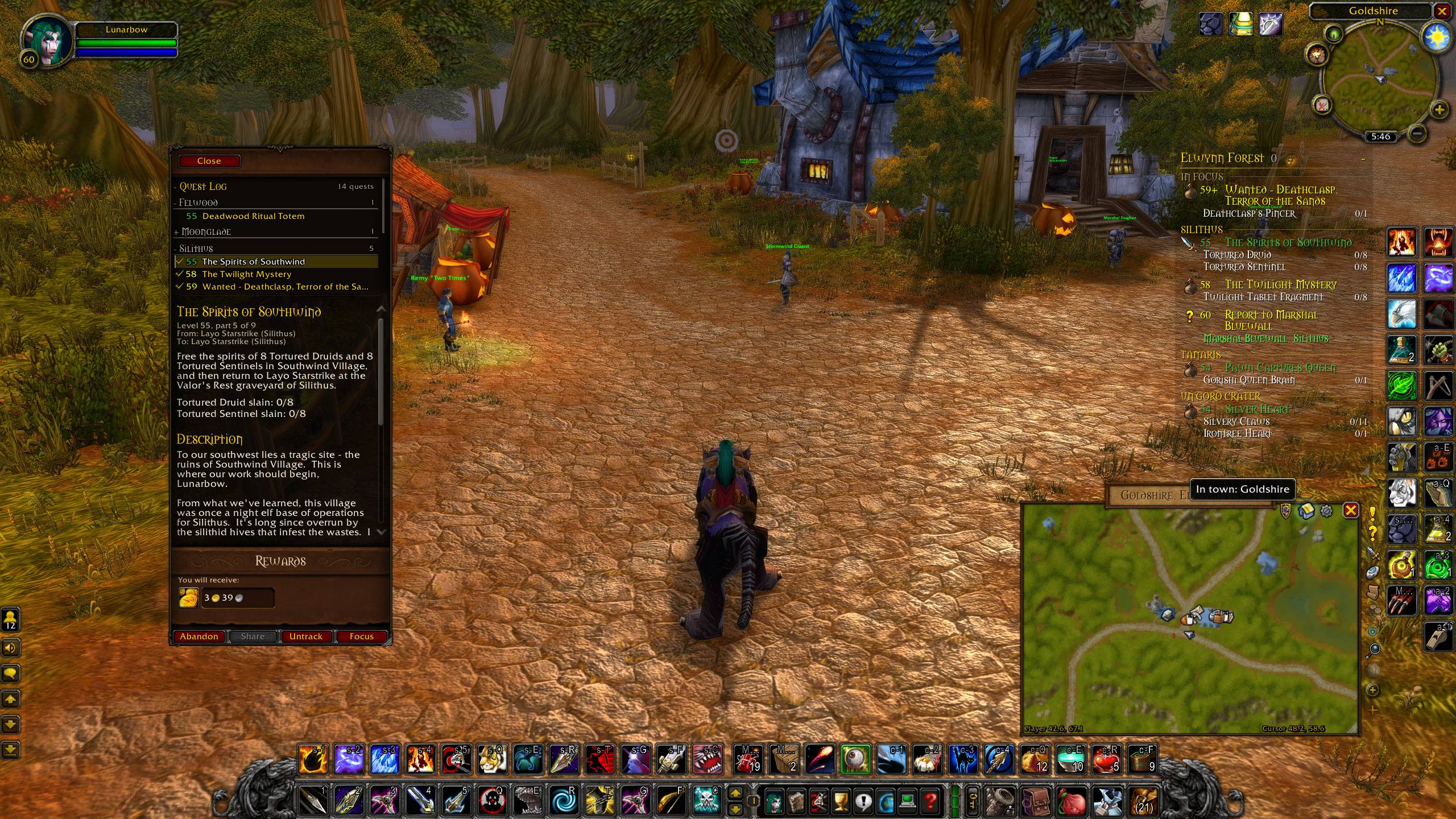 Can have it switch automatic from zone view if in a town