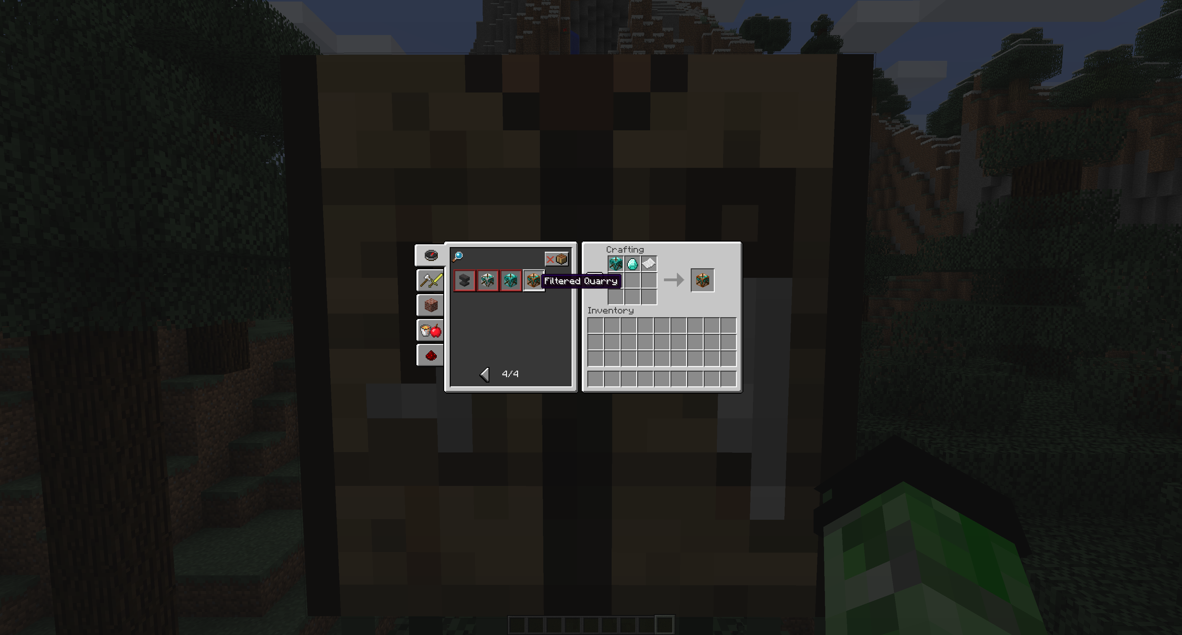 SHAPELESS!
1x Better Quarry
1x Paper
1x Diamond