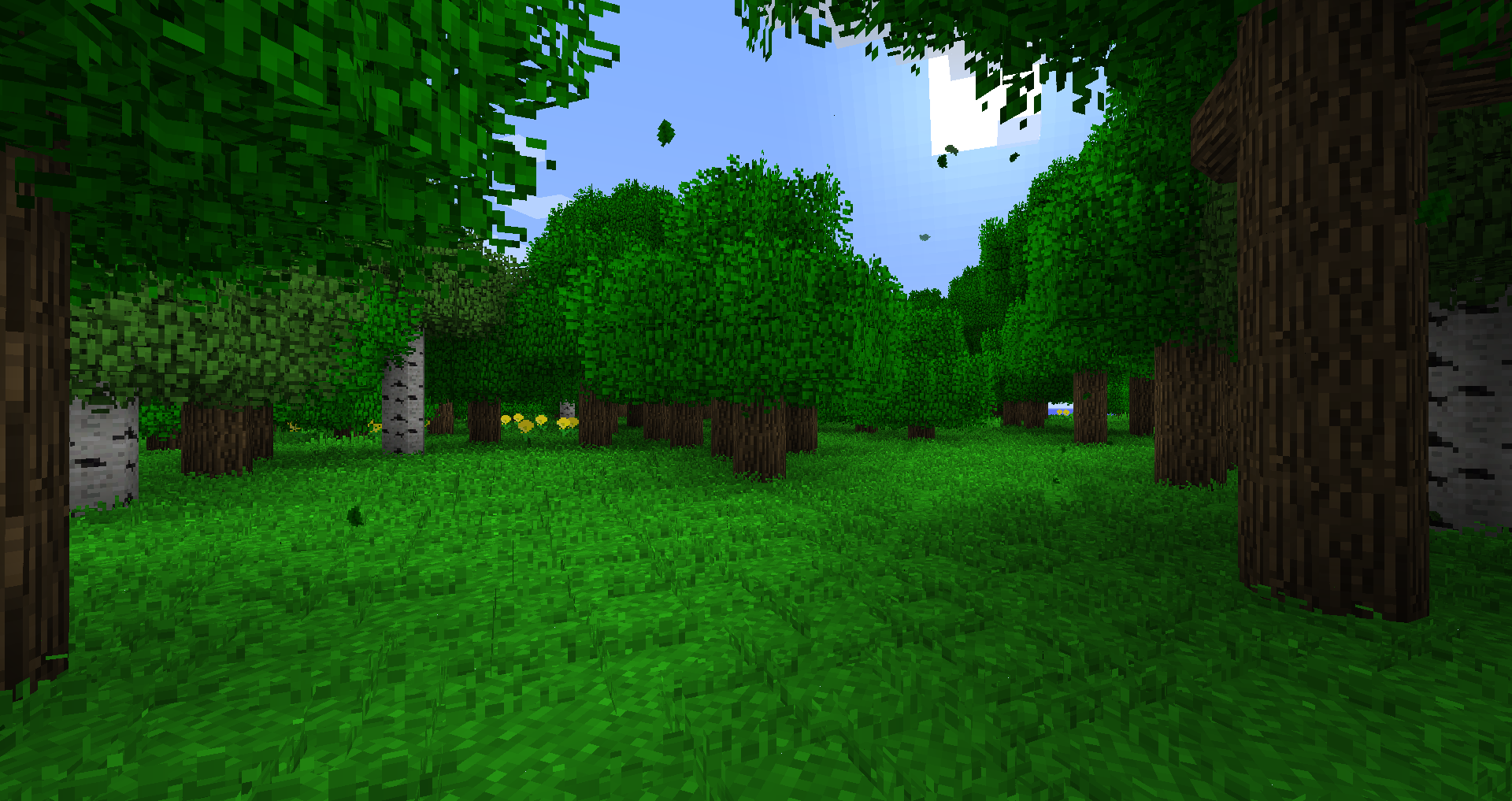 This is what the world currently appears to the player to show how similar this modpack is visually to the original game.