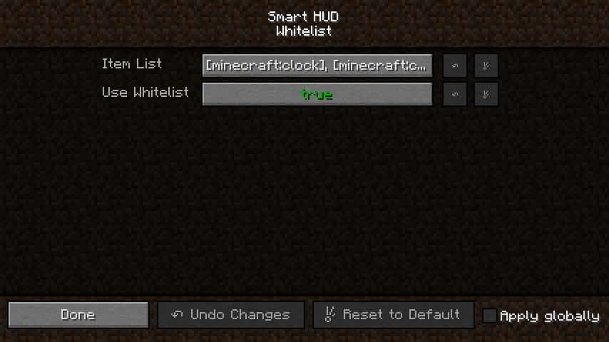 Whitelist Configuration