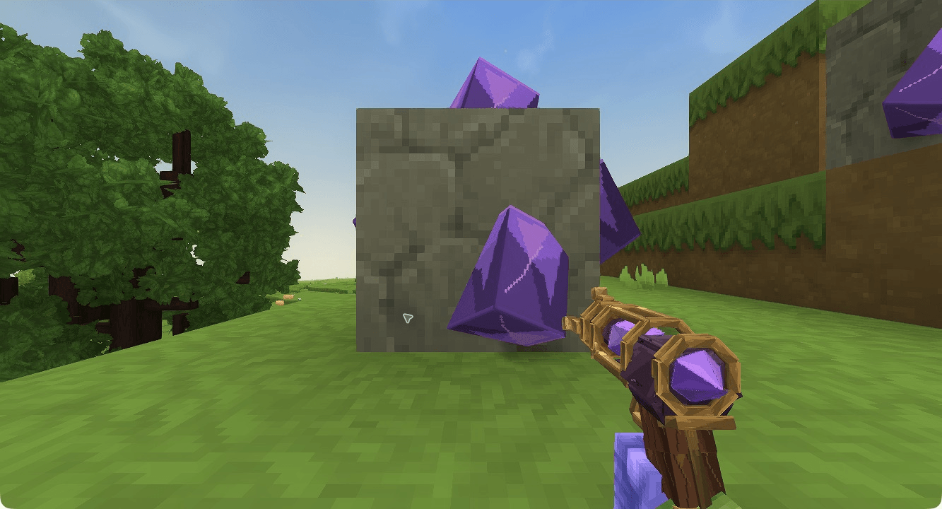 A quarter-size viewpoint beside the ore