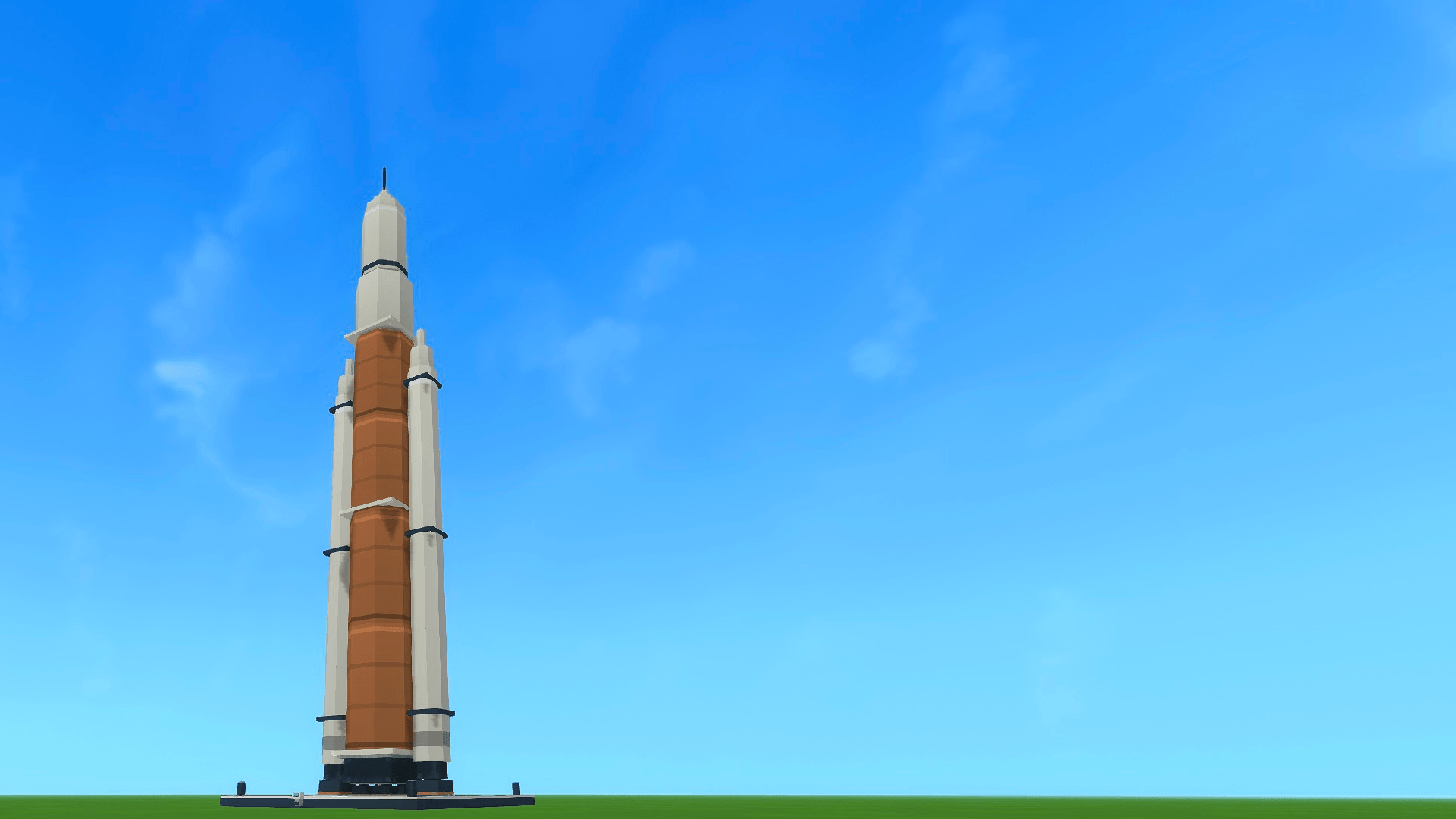 Full-height Odyssey Heavy with its copper-orange core and ivory boosters