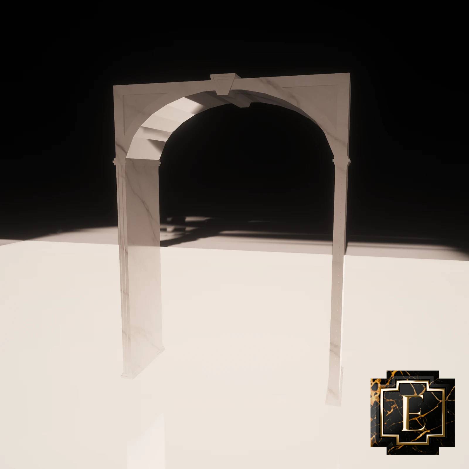 Georgian arch in polished Glacium