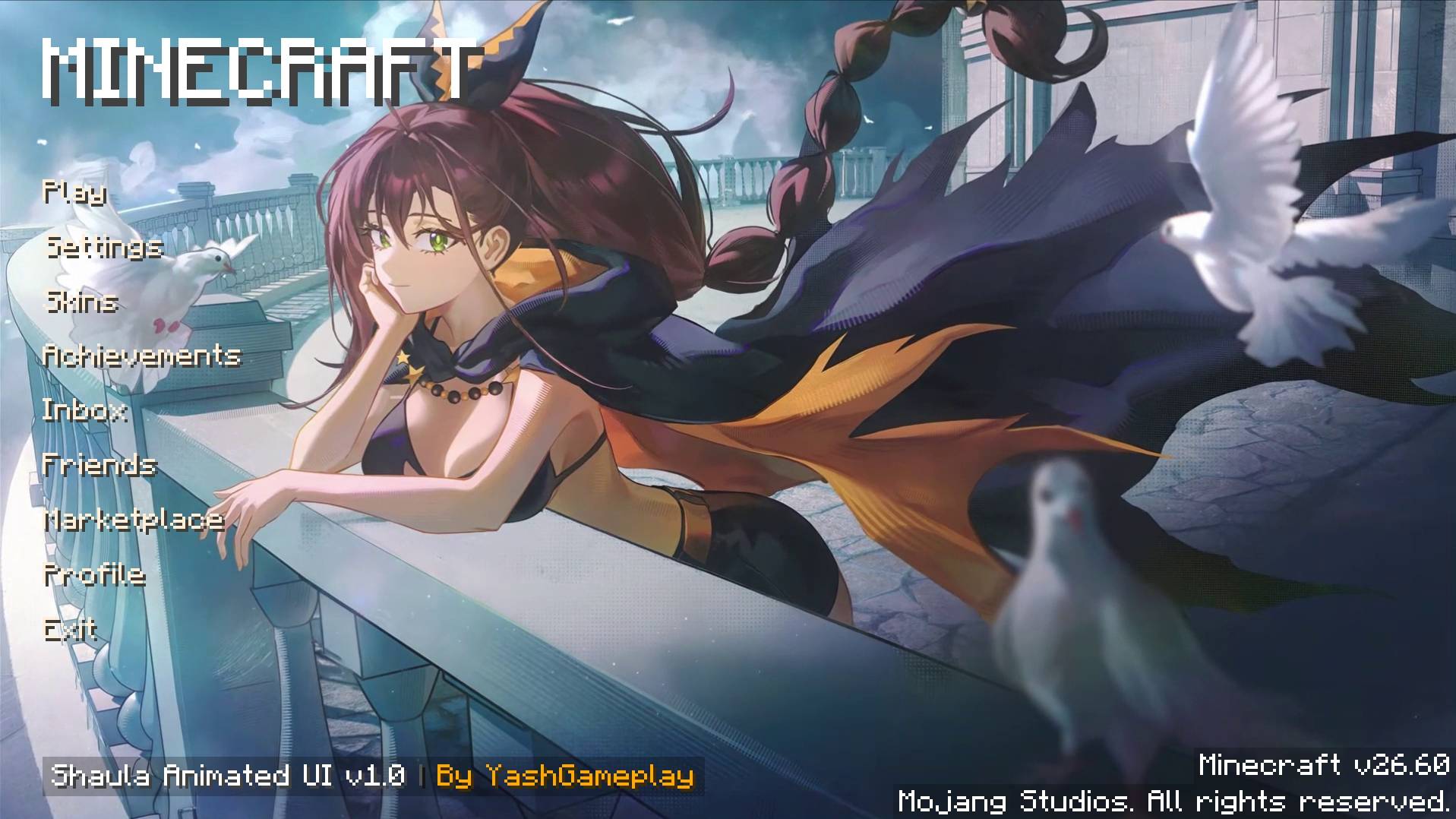 Starcraft 2 Gui Shaula Ui | Anime Girl Animated Menu - Gallery - Minecraft Bedrock ...