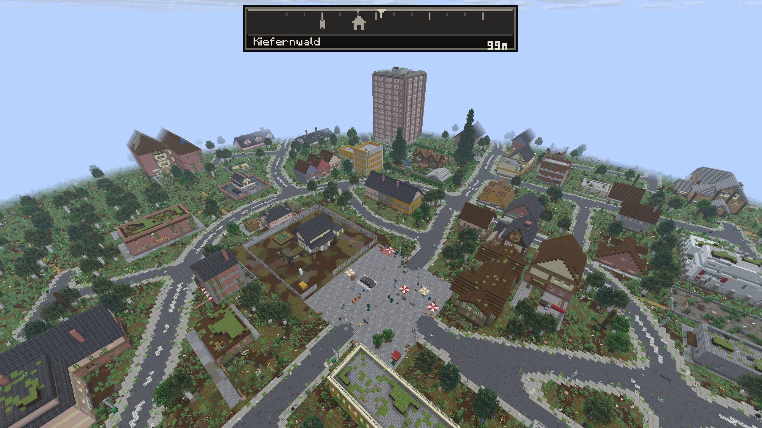 Thumbnail EN: Generated streets and market square. Gameplay, 28 Oct 2026; p12.113, no shaders, spectator camera.
DE: Generierte Straßen und Marktplatz. Spielaufnahme, 28.10.2026; p12.113, ohne Shader, Zuschauerkamera.