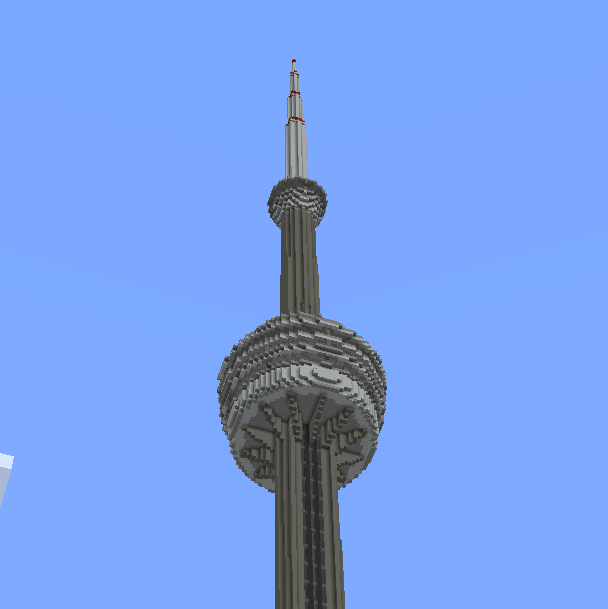 CN_Tower_1to1 | Minecraft PE Maps