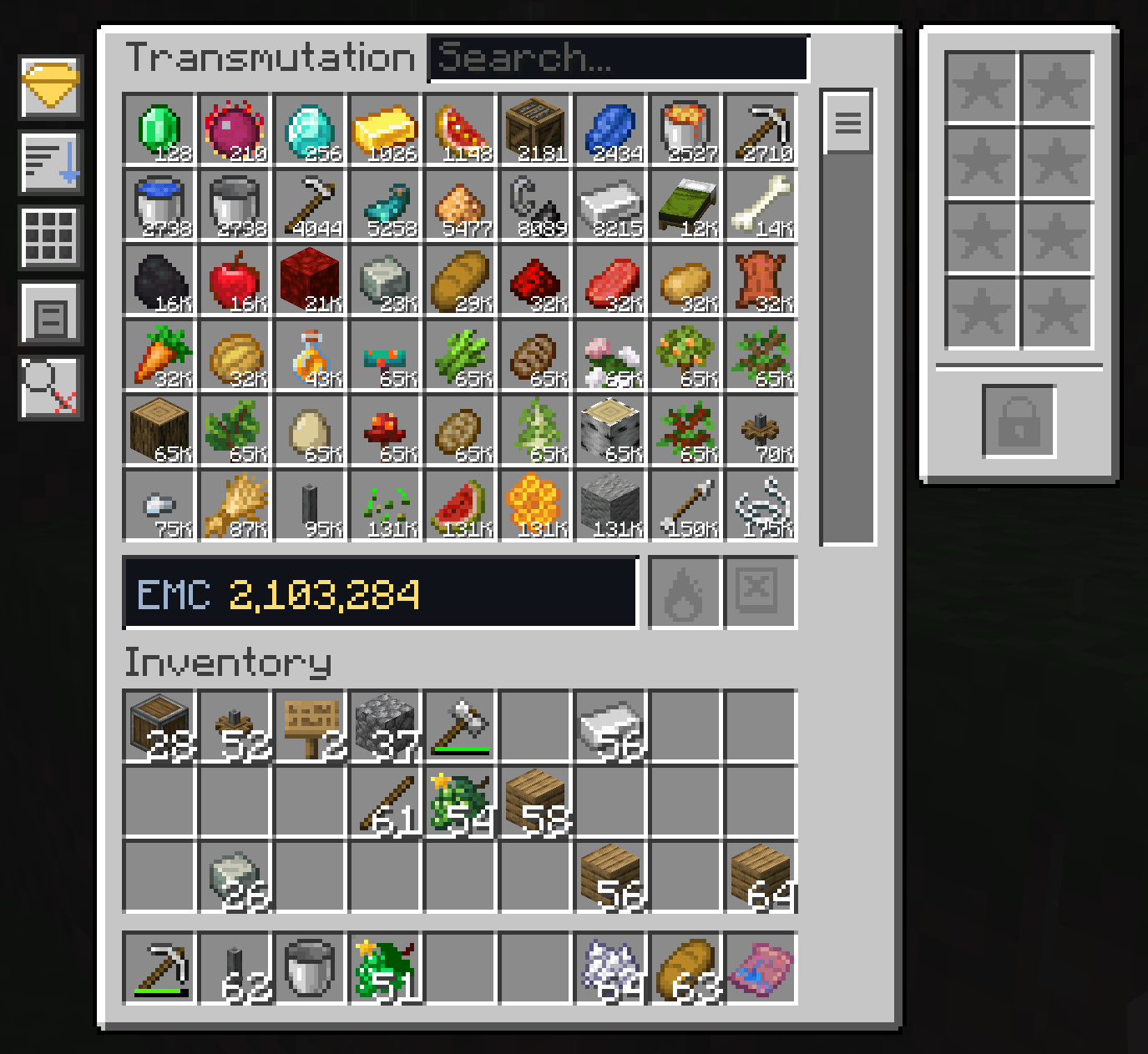 ProjectE Transmutation Table UI Overhaul - Minecraft Mods - CurseForge