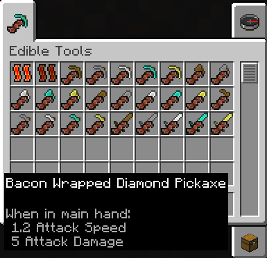 Edible Tools Tab