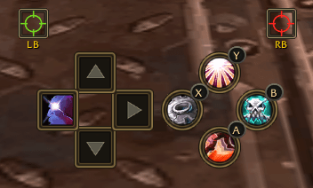 Thumbnail One D-pad and face-button pair, plus LB and RB. Trigger holds change the displayed actions.