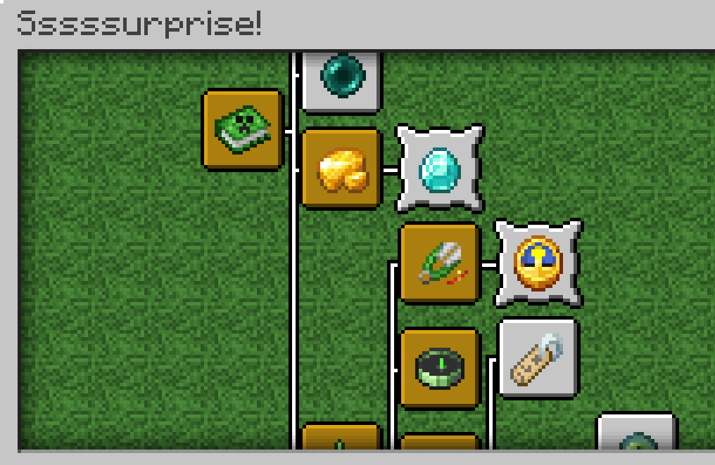 The advancements tab